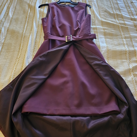 Elegant Sleeveless Purple Dress Size 8 - Picture 4 of 6